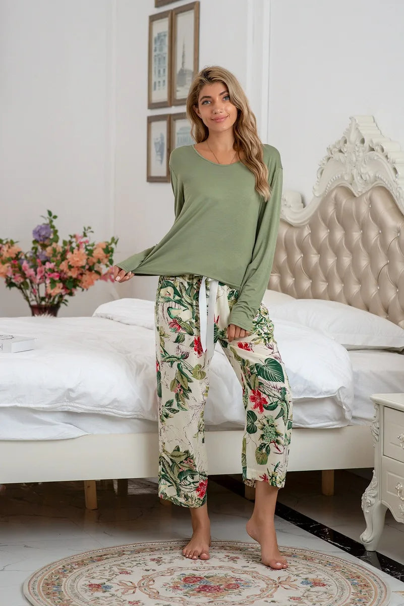 Gebloemd Pyjama-Set π